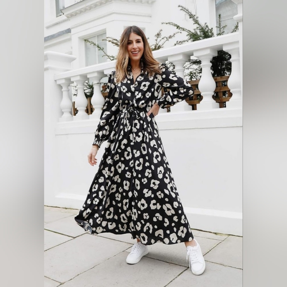 BNWT Wearetwinset Amazon The Drop Leopard Print Dress